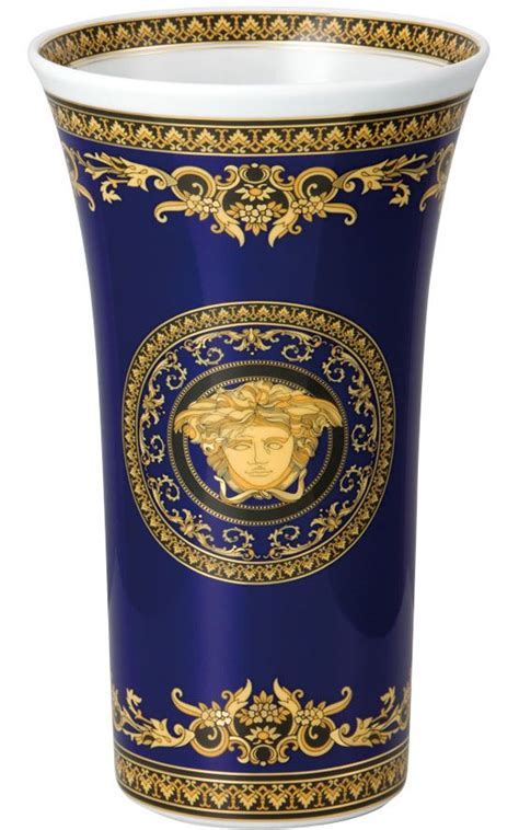 versace blue vase|versace vase medusa.